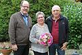 Zum Goldenen Ehejubiläum gratulierte auch Bürgermeister Wolfgang Küber (links) dem Ehepaar Marianne und Peter Wrana.