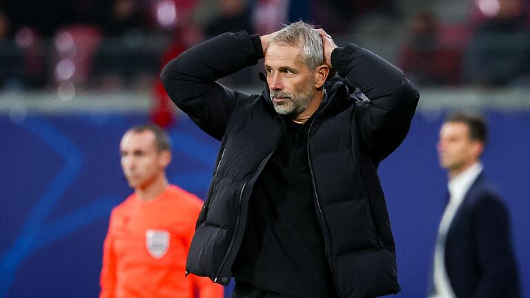 Marco Rose       -  Leipzigs Trainer Marco Rose muss in der Champions League Lösungen finden.