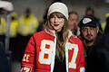 Taylor Swift.jpeg       -  Pop-Ikone Taylor Swift im Fanlook von Kansas-City-Chiefs -Star Travis Kelce.