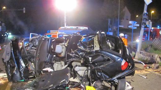Ein Bild vom schweren Unfall vom 6. Juli 2013.