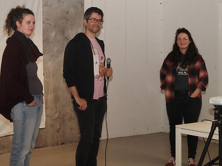 Lea Schumm (von links), Julian Reichel und Liz Baitler stellten sich den Fragen des Publikums. Lea Schumm (von links), Julian Reichel und Liz Baitler stellten sich den Fragen des Publikums.