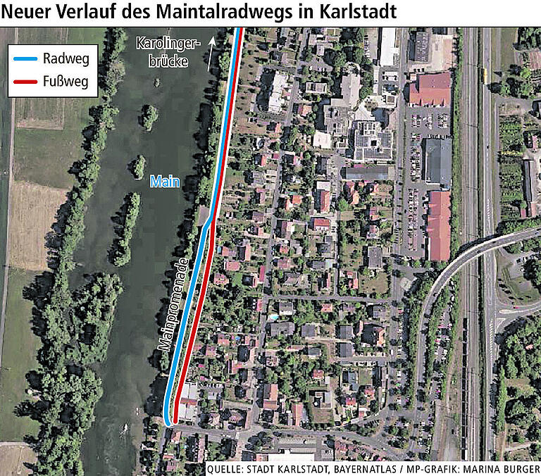 Verwirrung um die Umleitung: Maintalradweg zwischen Karlstadt und Wernfeld ist gesperrt Verwirrung um die Umleitung: Maintalradweg zwischen Karlstadt und Wernfeld ist gesperrt