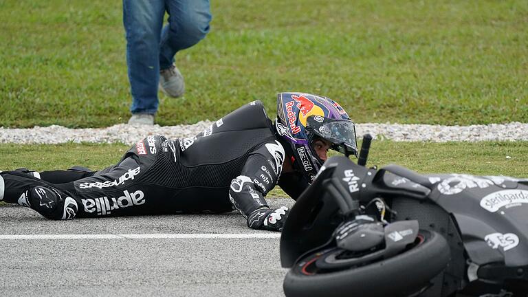 MotoGP-Test in Malaysia       -  Jorge Martín ist bei Testfahrten in Malaysia schwer gestürzt.