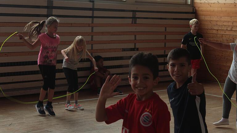 Die Schüler der Klasse 3b der Grundschule Frickenhausen hatten sichtlich ihren Spaß.