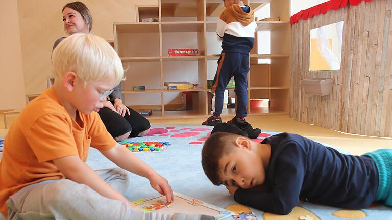 Die Kinder fühlen sich wohl im Neubau der Heiligen Familie.