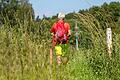 Unterwegs auf dem schönen 'Willmarser' in der Rhön: Der größte Teil der Flur verläuft auf offener Flur.