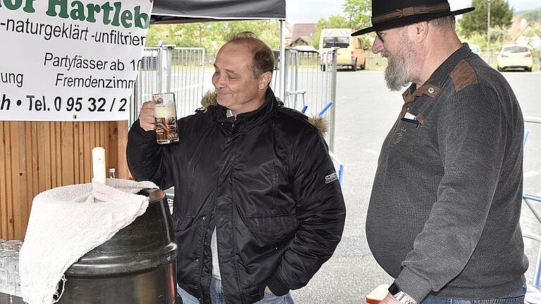 Die Brauerei Hartleb aus Maroldsweisach bot den Freunden des Gerstensafts ein süffiges Landbier an. Die Brauerei Hartleb aus Maroldsweisach bot den Freunden des Gerstensafts ein süffiges Landbier an.