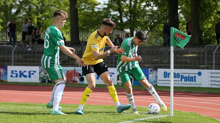 Die beiden Großbardorfer Neuzugänge Elias Reiher (links) und Robin Zeitler (rechts) schnupperten beim FC Schweinfurt 05 in der vergangenen Saison bereits Regionalliga-Luft.&nbsp;