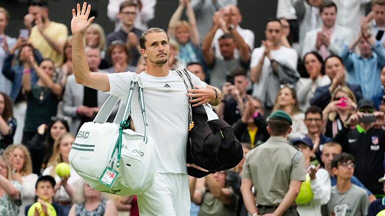 Wimbledon 2024       -  Alexander Zverev ist in Wimbledon an Taylor Fritz gescheitert.