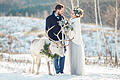 Winterhochzeit       -  Auch im Winter lassen sich traumhaft romantische Hochzeiten feiern.