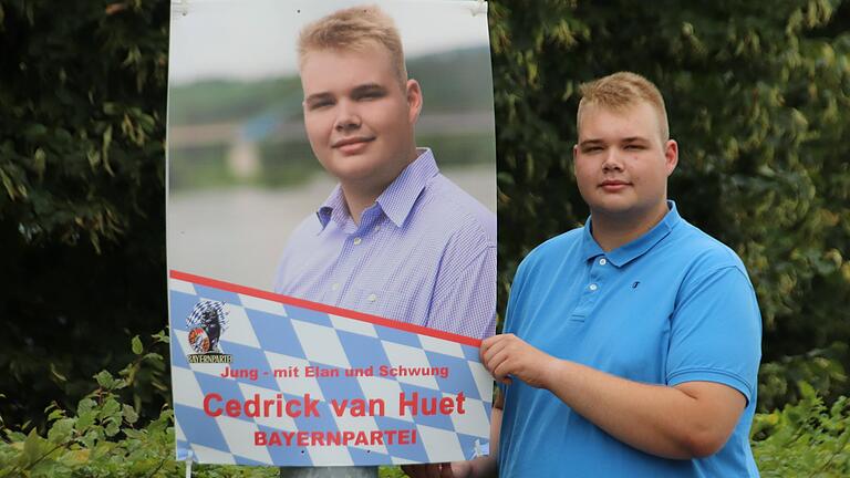 Der 18-jährige Gymnasiast Cedrick van Huet aus Marktbreit-Gnodstadt kandidiert bei der Bundestagswahl 2021 für die Bayernpartei im Wahlkreis Schweinfurt, zu dem auch der Landkreis Kitzingen gehört.