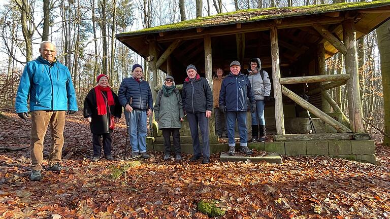 Rast an der Trunkhütte. Rast an der Trunkhütte.
