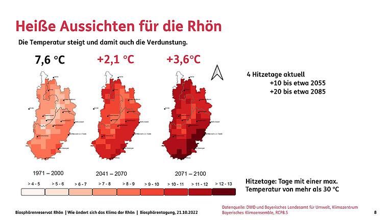Temperaturänderungen für das UNESCO-Biosphärenreservat Rhön – Auswertung von Klimaprojektionsdaten. Temperaturänderungen für das UNESCO-Biosphärenreservat Rhön – Auswertung von Klimaprojektionsdaten.