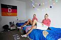 Paris 2024 - Vorbereitungen       -  Die Handballerinnen Jenny Behrend und Katharina Filter teilen sich bei den Olympischen Spielen in Paris in Zimmer im deutschen Haus.