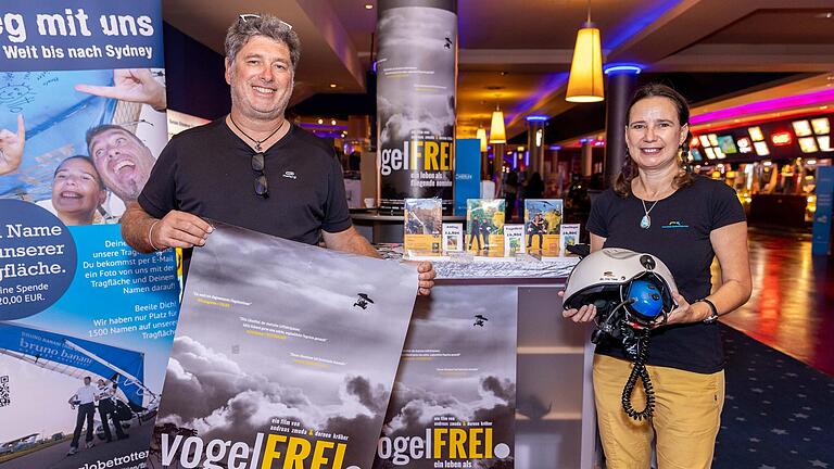 Doreen Kröber und Andreas Zmuda bei ihrem Besuch im Cineworld.