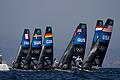 Paris 2024 - Segeln       -  Die Boote am Start des Medal Race.