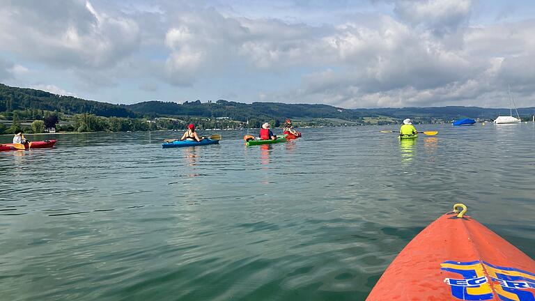 Einige Wanderfahrten plant Ruder-Club Karlstadt im Sommer. Hier die letztjährige Paddeltour auf dem Bodensee.