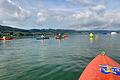 Einige Wanderfahrten plant Ruder-Club Karlstadt im Sommer. Hier die letztjährige Paddeltour auf dem Bodensee.