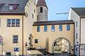 Blick auf den denkmalgeschützten Zehnthof in der Klosterstraße im Würzburger Stadtteil Heidingsfeld.