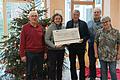 Im Bild von links: Hermann Kopp (Veteranenfreunde), Anja Sauerer (Geschäftsführerin AWZ), Ewald Kopp, Edgar Hauck, Edel Krauß (Veteranenfreunde).