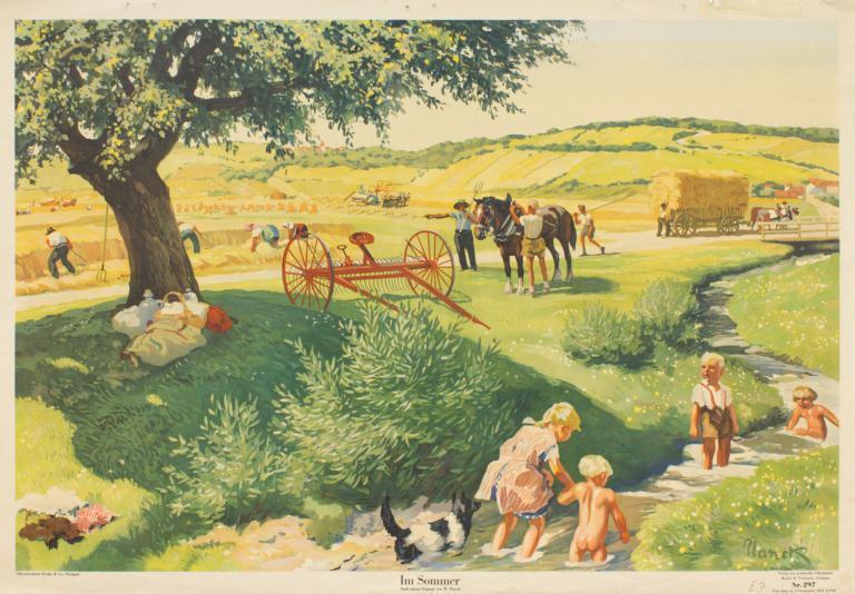 Sonderausstellung im Lohrer Schulmuseum:„Frühling, Sommer, Herbst und Winter – Bilder aus dem Jahr der Kinder“
