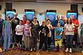 Gruppenbild der Bewohner des Wohnheim Trappstadt beim Dartspielen.