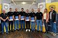 Erfolgreich die Ausbildung bei Reich gemeistert. Im Bild (v. links:) Oliver Thiele (Personalleitung), Klaus Diemar (Ausbildungsleitung), Michael Schmidt, Lukas Habermann, Nico Wehl, Tobias Wappes, Philipp Greb, Martin Faulstich (Ausbildungsleitung), Nina Reich (Geschäftsführung) und André Reich (Geschäftsführung).