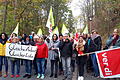 Eine 'Delegation' von Mitarbeitern, der Tarifkommission und der Gewerkschaft ver.di zog am Dienstag vom Campus des Rhön-Klinikums Bad Neustadt zur Konzernzentrale am Schlossplatz. Dort fand der Auftakt der Tarifverhandlungen statt.