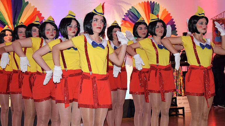 Der Showtanz der Großen Garde der Sendelbacher Sandhasen.