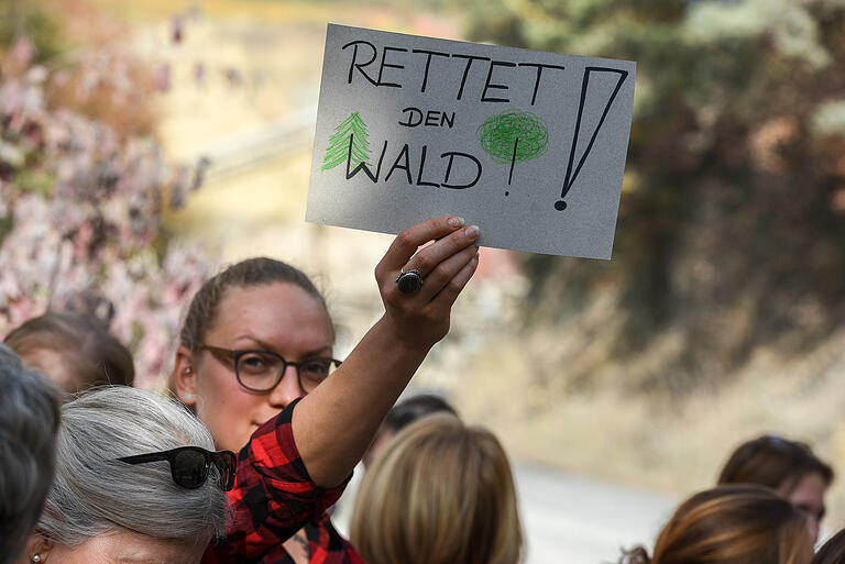 Die Thüngersheimer wollen ihren Wald retten.