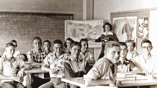 Weltläufig: Kurt Petzold (vorne) in seiner amerikanischen Austauschklasse in Oklahoma City. Weltläufig: Kurt Petzold (vorne) in seiner amerikanischen Austauschklasse in Oklahoma City.