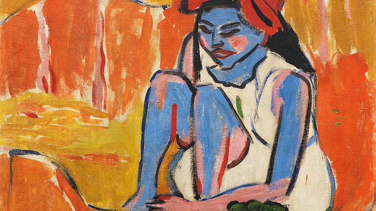 Eines der Höhepunkt der zweiten Auktion der Sammlung Herrmann Gerlinger: 'Das blaue Mädchen in der Sonne' von Ernst Ludwig Kirchner wird auf bis zu drei Millionen Euro geschätzt.