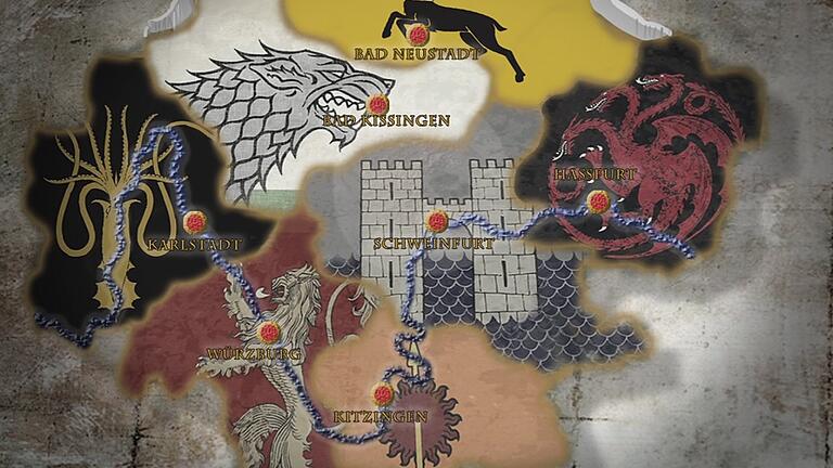 Was wäre, wenn Mainfranken Westeros wäre? Wir haben mal geschaut, welcher Landkreis welchem Königreich ähnelt.