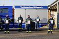Verstärkung beim THW Karlstadt: Silke Preussker, Niall Greenan, Justus Preising, Ortsbeauftragter Reiner Labisch (hinten von links) sowie Christopher Amthor, Paul Küffner und Alessa Säle (vorne von links).