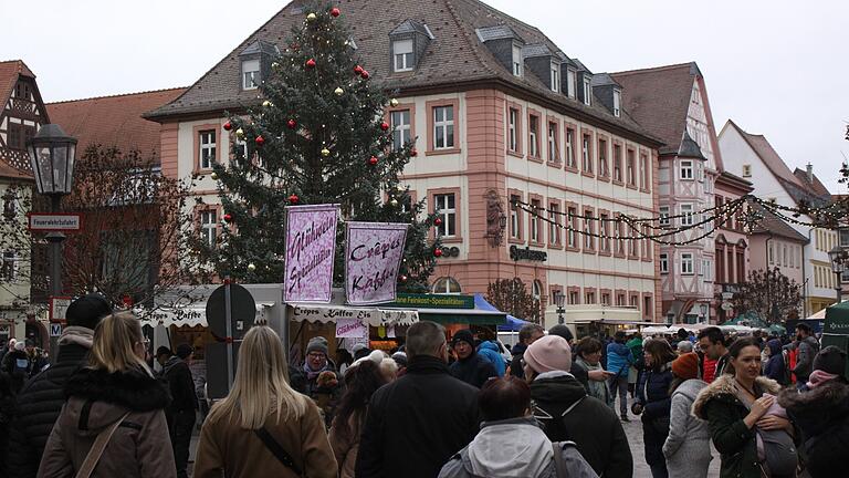 Der Karlstadter Andreasmarkt 2023&nbsp; mit fahrenden Marktkaufleuten und einem Flohmarkt in den Straßen, geöffneten Geschäften sowie dem Kunst- und Handwerkermarkt im Rathaus.