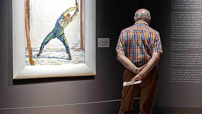 Juni: Blick in die Hodler-Ausstellung &bdquo;Die Heilige Stunde&ldquo; im Museum Georg Schäfer.