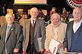 Diese vier Gründungsmitglieder der Blaskapelle wurden für 70-jährige Mitgliedschaft ausgezeichnet: von links: Hermann Stürmer, Kurt Distler, Albert Schmid und Helmut Kuhn. Foto: Elisabeth Mehn       -  Diese vier Gründungsmitglieder der Blaskapelle wurden für 70-jährige Mitgliedschaft ausgezeichnet: von links: Hermann Stürmer, Kurt Distler, Albert Schmid und Helmut Kuhn. Foto: Elisabeth Mehn