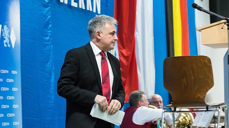 Engagierter Auftritt mit starkem Abgang: Landratskandidat Lothar Zachmann (CSU) in Oberwerrn. Engagierter Auftritt mit starkem Abgang: Landratskandidat Lothar Zachmann (CSU) in Oberwerrn.