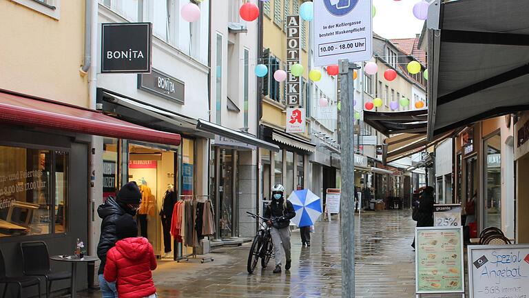 In der Schweinfurter Keßlergasse gilt seit Mittwoch, 14. Oktober, Maskenpflicht.