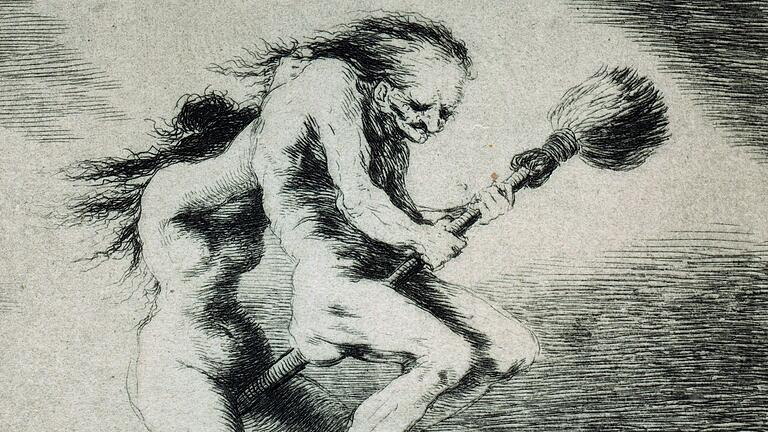 Als Hexen noch nicht so schick waren wie bei Harry Potter: Francisco de Goya, 'Linda Maestra!' (Eine feine Lehrmeisterin). Als Hexen noch nicht so schick waren wie bei Harry Potter: Francisco de Goya, 'Linda Maestra!' (Eine feine Lehrmeisterin).