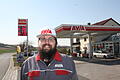 Marcel Heilmann, der Juniorchef der Avia-Tankstelle in Michelau im Steigerwald, ist froh über die verständnisvolle Kundschaft angesichts der hohen Spritpreise.