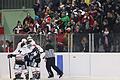 Bad Kissingen - Haßfurt       -  .Neun Mal durften Spieler der Haßfurter „Hawks“ und ihre Fans im Hintergrund beim Derby in Bad Kissingen jubeln und mussten sich doch geschlagen geben. Mit 9:10 verloren sie letztlich unglücklich eine packende Partie im Kissinger „Wolfsbau“. Der Siegtreffer für die Hausherren fiel dabei 33 Sekunden vor dem Ende.