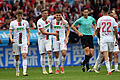 Bayer Leverkusen - FC Augsburg.jpeg       -  Mert Kömür (Mitte) ist plötzlich mittendrin im Bundesliga-Team des FC Augsburg.