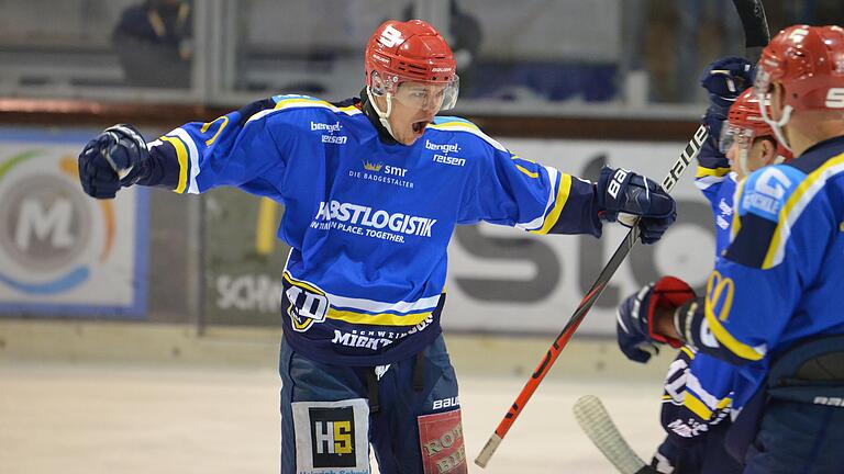 Lucas Kleider will auch beim letzten Heimspiel des ERV Schweinfurt nochmal jubeln. Lucas Kleider will auch beim letzten Heimspiel des ERV Schweinfurt nochmal jubeln.