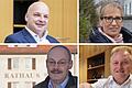 Treten sie 2026 zur Bürgermeisterwahl an? Michael Kastl, Judith Dekant, Fridolin Zehner und Matthias Klement (von links oben nach rechts unten).