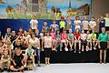 33 Jungen und Mädchen der Mittagsbetreuung der Grundschule Thüngen nahmen an einem Tischtenniskurs in der Werntalhalle teil. Unterstützt wurden sie dabei von Michaela Gerhard, Susi Stamm und Oksana Schall, trainiert von Hans Eitel, dem Leiter der Tischtennisabteilung des FC Thüngen.