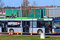 Ein Impfbus rollt durch die Lande, auf diesem Symbolbild in Sachsen-Anhalt. Auch im Landkreis Haßberge soll das Impfangebot auf Rädern bald unterwegs sein, nämlich ab Mai.