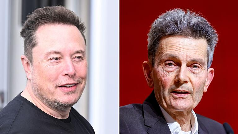 Elon Musk und Rolf Mützenich       -  Mützenich gegen Musk: Die SPD gibt dem Milliardär Kontra. (Archivbild)