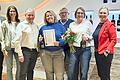 Auf dem Foto von links: 1. Bgm. Oliver Schulze, 2. Vorsitzende Steffi Reichert, 1. Vorsitzender Helmut Heimrich, Verena Wachter-Spiegel, Kassier Klaus Birkmeyer, Daniela Schäfer, Geschäftsführerin Yvonne Zeidler.