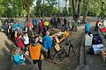 Großer Andrang beim vierten Boule &amp; Bike: Mehr als 50 begeisterte Boule-Spieler aus ganz Deutschland kamen kürzlich nach Würzburg.